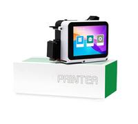 Générique Mini Imprimante a Jet d'encre Portable, Machine de Codage a Jet d'encre Portable avec Écran de 3.2 Pouces et Cartouche de 42Ml, pour Numéro de Lot, Date, Logo, Code QR et Code-Barres