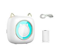 Générique Mini imprimante d'autocollants, imprimante d'étiquettes - Imprimante d'autocollants Imprimante sans Encre - Photo sans Fil, étiqueteuse Portable, Mini étiqueteuse Rechargeable, Fournitures