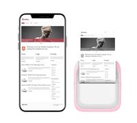 Générique Mini imprimantephoto Portable - imprimantethermique instantanée, imprimantede Poche, Mini imprimantephoto sans Encre | imprimantede reçus QR Office, compatibilité iOS, impressio