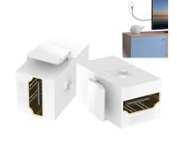 Générique Mini Jack Keystone - Coupleur Stéréo 3,5 Mm, Connecteur AUX en Ligne, Module D'insertion Audio, Adaptateur D'extension Femelle | Interface De Passage De Murale Conçue pour L'installation