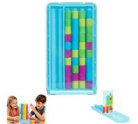 Générique Mini Jeu de défi de Pile de Couleurs, défi de Pile compacte et d'anneau de Couleur de tri, Cadeau Amusant Parfait pour la Concentration et l'entraînement logique (1 Pcs)