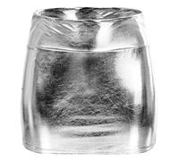 Générique Mini Jupe Courte métallique Sexy Brillant Femme Jupe Bodycon Crayon Cuir Verni Mouillé Wetlook Costume de Club Soirée Cocktail Party spectacleTenue de Carnaval Humide Disco