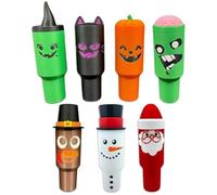 Générique Mini Keychain Container for Lip Balm and Essentials,Portable Tumbler Style Holder for Backpack or Purse (7PCS)