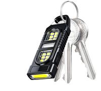Générique Mini Keychain Flashlight, Bright LED Waterproof Safety Lamp Rechargeable, Portable Keychain Torch For Outdoor Camping Hiking Backpacking Fishing Night Home Garage Car Work Lighting Use