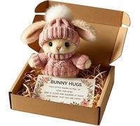 Générique Mini Lapin Câlin Mignon Cadeau De Pâques Mini Lapins dans Une Boîte Lapin Peluche avec Soutien Émotionnel Convient pour Pâque