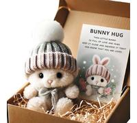 Générique Mini Lapin Câlin Mignon Cadeau de Pâques, Mini Lapins en Boîte, Poupée de Lapin en Peluche de Poche Fait à la Main, Amis et Proches à Pâques, pour Les Enfants Famille