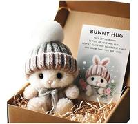 Générique Mini Lapin CâLin Mignon Cadeau de PâQues Mini Lapins Mini Lapins Dans Une BoîTe Soutien éMotionnel Poche Positive en Peluche pour La Famille Les Amis Et Les Proches à PâQues