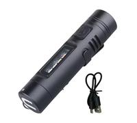 Générique Mini LED Flashlights, Aluminum Alloy 7x1.5cm Rechargeable 1200mAh Battery Multi-Functional Light for Camping, Night Walking, Fishing, Hiking, Travel