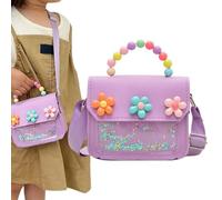 Générique Mini Little Girls Purse, Cute Princess Handbag, Shoulder Bag Adjustable, Flower Clutch Wallet with Fun Design, Stylish Bag with Glitter Details, Everyday Carry for, Preschooler and Teens