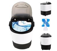 Générique Mini machine à laver portable avec essoreuse, lave-linge compact combiné avec minuterie rotative for maison, dortoir, appartement, camping-car, voyage, extérieur