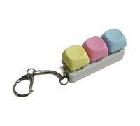 Générique Mini Mechanical Switch Clicker Keychain, Portable Keyring with Tactile Sound for Stress Relief and Focus, Fun Fidget Accessory for Car Keys Office Bag Wallet or Travel Use
