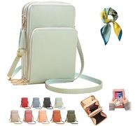 Générique Mini Messenger Shoulder Handbag for Women,Touch Screen PU Phone Purse Wallet,Leather Small Crossbody Bag Work Travel
