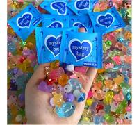 Générique Mini ModèLes en Résine d'animaux Qui Brillent dans Le Noir, Cachent des Breloques Miniatures Lumineuses en Plastique, Petit Paquet De Variétés, Décorations D'aquarium De Mer (50PCS)