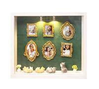 Générique Mini Musée Cadre Photo,Décoration DIY Pour Bureau | Kit Cadre Boîte à Silhouette,Pour Collectionneurs Maison Dortoir Salon Chambre À Coucher Bureau Bibliothèque Et