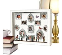 Générique Mini Musée | Kit de Décoration Lumineux avec Figurines DIY dédié aux Souvenirs,Cadre Photo DIY Mémoire Familiale,Pour Elle Et Lui, Adultes, Amoureux, Famille, Amis, Femme Et