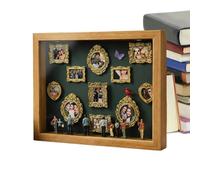Générique Mini Museum - 12.4 Inch Wood DIY Light Up Memory Frame | With Figurines & Photo Frames for Couples, Her, Him, Family, Friends, and Romantic