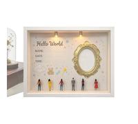 Générique Mini Museum Cadres - Garde-mémoire décoratif - Boîte silhouette Mini Musée à assembler pour - pour Décoration Maison, Chambre Enfant, Bureau, Table, Étagère, Fête