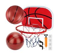 Générique Mini panier de basket d'intérieur - 13,39x 9,84 en métal ET caoutchouc, pompe incluse, panneau arrière de 23 cm de diamètre, pratique d'engagement familial | Chambre Dortoir Jeu actif Créati
