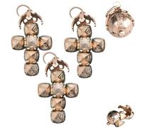 Générique Mini pendentif maçonnique « sphère transformable », design évolutif - de la sphère à la croix, pendentif maçonnique original en forme de croix à bille repliable
