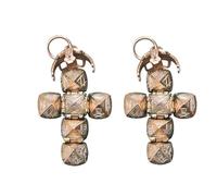 Générique Mini pendentif sphère transformante maçonnique, design transformateur - de la sphère à la croix, bijoux de franc-maçonnerie vintage, cadeaux pour le meilleur ami (2PCS)