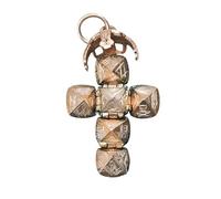 Générique Mini pendentif sphère transformante maçonnique, design transformateur - de la sphère à la croix, bijoux de franc-maçonnerie vintage, cadeaux pour le meilleur ami (1PCS)