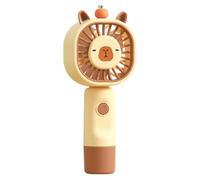 Générique Mini Personal Fan, Capybara USB Charging, 4 Inch Outdoor Pocket Cooling Tool with Adjustable Speed, Portable Device with Quiet, Travel Accessory with Compact Comfort Summer Supplies