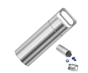 Générique Mini pilulier - Porte-clés étanche et Portable, étui à pilules, Organisateur de Voyage hebdomadaire, Flacon de médicaments Compact | Stockage sécurisé