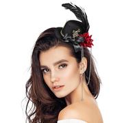 Générique Mini Pince à Cheveux Chapeau Fleuri, Mini Chapeaux Décoratifs pour Femmes et Adolescentes, Accessoires Goûter, Barrettes à Fleurs, Décoration Capillaire Élégante et Maintien Sûr,