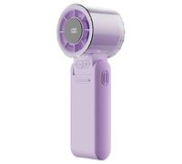 Générique Mini Pocket Fan - Foldable 4-Speed Personal Cooling Device With LED Display | 4000mAh Rechargeable Fan For Travel, Office, Camping | Gift For Family, Friends, And Daily Use