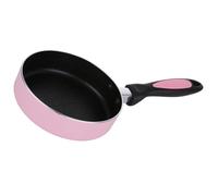 Générique Mini Poêle Antiadhésive Compatible Plaque à Induction et Gaz en Alliage D'aluminium Rose 16 Cm pour Œufs et Crêpes Cuisine