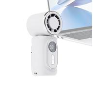 Générique Mini Portable Clip Fan - ABS 10x4.5x3.5cm 3000mAh | 180-Degree Rotation Ventilation Tool -180° Rotating Head 5 Speeds | USB Rechargeable For Makeup Travel Gift For Kids Adults Students