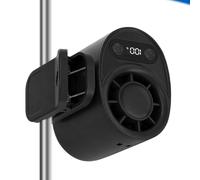 Générique Mini Portable Fan | LED Digital Display Appliance | 100Speed Mini Clamp-On Fan | For Commuting Travel Music Festival Cycling Public Transport Gardening Men Women Seniors