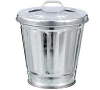 Générique Mini Poubelle de Bureau Design Simple et Compact Couvercle Argenté pour Rangement Table, pour Bureau ou Espace de Travail