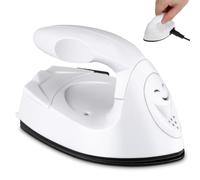 Générique Mini Presse à Chaud Électrique 220 V Mini Fer à Repasser Portable Blanc Eu Machine de Transfert Thermique pour Loisirs Créatifs et Vinyle Thermocollant Compatible Perles à