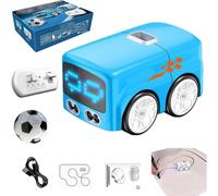 Générique Mini Rc Bus,Intelligent Remote Control Gesture Sensing Toy Car,Small Tracks Rc Cars,with LED Lights,Dual-Mode Hand Controlled Cartoon Toy Car, (Blue)