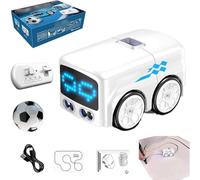 Générique Mini Rc Bus,Intelligent Remote Control Gesture Sensing Toy Car,Small Tracks Rc Cars,with LED Lights,Dual-Mode Hand Controlled Cartoon Toy Car, (White)