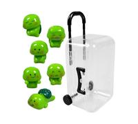 Générique Mini Resin Turtles - 3cm Tiny Animal Statue Set with Suitcase