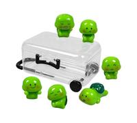 Générique Mini Resin Turtles - Decorative Figurines | 6-Piece Home Decor