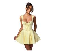 Générique Mini Robe D'été Noire Ajourée, Jolie De Soirée Sexy À Lacets, Élégante, Vacances for Femmes pour une fête, l'été(S)