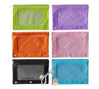 Générique Mini Sac de Rangement coloré, 6 pièces, Sac étanche et réutilisable avec Fixation Suspendue pour étudiants, Organisation d'articles de Voyage