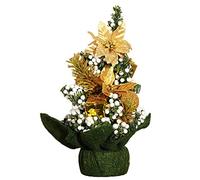 Générique Mini Sapin de Noël Bleu 45Cm, Arbre de Noël Artificiel de Table avec Étoile, Cadeaux Décorées et Boules, Arbre de Noël Lumineux, Petit Arbre de Noël Sapin de Noel Blanc Decoratiuni Noel