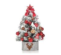 Générique Mini Sapin de Noël Lumineux de 45 cm, décoration de Bureau à Faire soi-même, Rouge doré, for la Maison, Les fêtes, Les fenêtres(1pc Red)