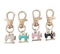 Générique Mini Sewing Machine Keychains - a Stitch of Memory & Meaning, Enamel Metal Novelty Sewing Machine Keychain,Retro Tiny Pendants (B)