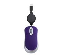 Générique Mini Souris Optique rétractable pour PC, Type-c Souris Filaire 1000DPI Souris Optique de Voyage pour Rice Cooker pour PC Ordinateur de Bureau Notebook (Violet)