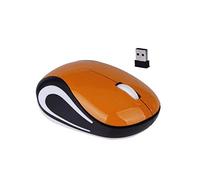 Générique Mini Souris sans Fil Jeu D’Ordinateur Petit Portable Mause 1600dpi USB Optique Ergonomique USB Souris pour Pc Ordinateur Portable Cadeau (Orange)