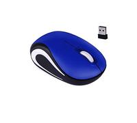 Générique Mini Souris sans Fil Jeu D’Ordinateur Petit Portable Mause 1600dpi USB Optique Ergonomique USB Souris pour Pc Ordinateur Portable Cadeau (Bleu)