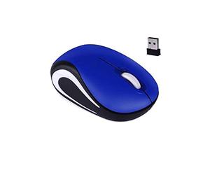 Générique Mini Souris sans Fil Jeu D’Ordinateur Petit Portable Mause 1600dpi USB Optique Ergonomique USB Souris pour Pc Ordinateur Portable Cadeau (Bleu)