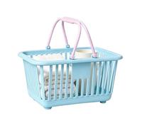 Générique Mini Storage Basket Handles - Portable Organizer Box for Home Use | Weave Carry Bin with Resin Desk Toys, Snacks Handled Box for Kitchen Pantry Dorm Room Space Saving Holder