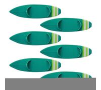Générique Mini Surfboard, Surfer Toy Set, 6 Pieces Fingerboard Collectible, Decorative and Versatile for Car Riding, Window, Classroom, Kids, Beach, Desk, Party Display, 4.72x1.34x0.55 inches