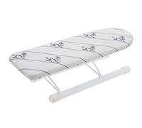 Générique Mini Table à Repasser Outil Compact Pliable pour Vêtements Support Stable et Revêtement en Tissu Argenté et Facile à Transporter pour Usage Domestique